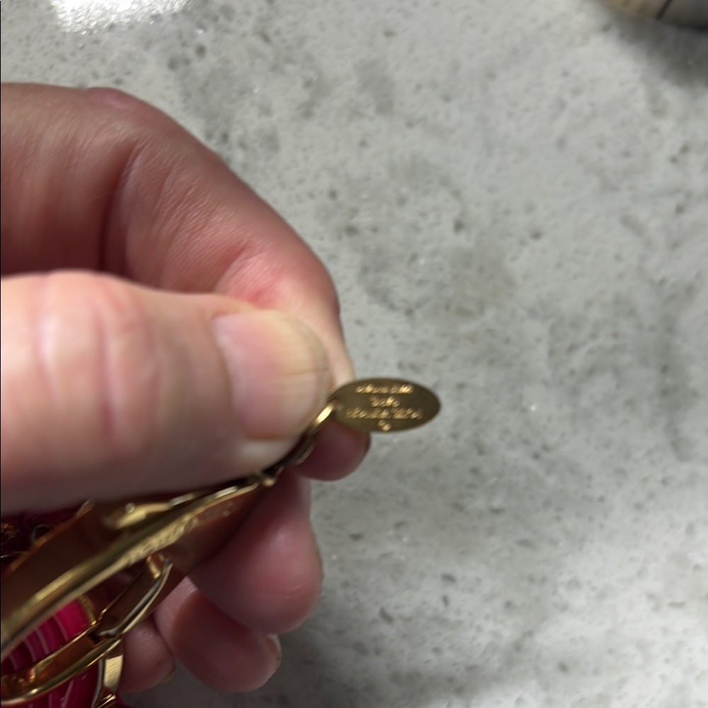 Louis Vuitton EUC limited edition floral bag charm/keychain 4 1/2 x 3 with COA - Picture 5 of 7